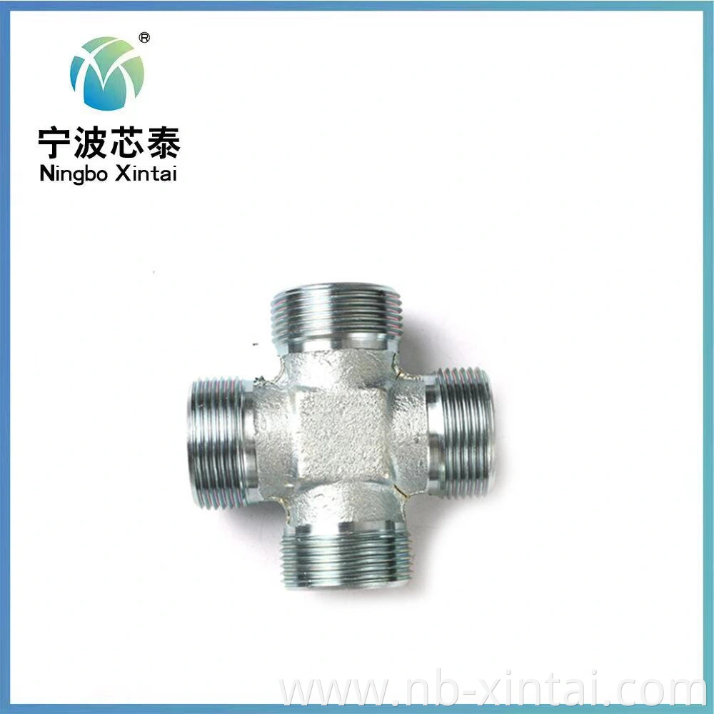 Xc Xd 316 Stainless Steel Compression 2 Ways 4-Ways Cross Connector Tube Forged Pipe Round Tube Connector Compression Fittings